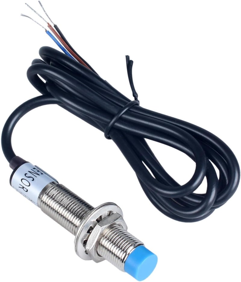 DMWD 1Pc M12 Proximity Switch Inductive Proximity Sensor Detection Switch Approach Sensor Switch PNP NC DC 6V-36V 4mm Detecting Distance JJ12A3-4-Z/AY - Image 1